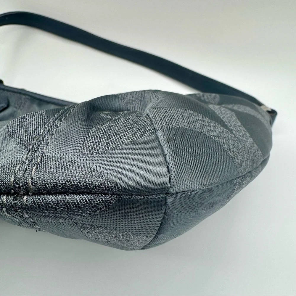 Coach Gray and Blue with Shimmer Shoulder Bag | Very Good Condition